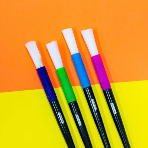 فرشاة الرسم جامبو للاطفال من بازك ، 4قطع - بازيك - Image 2