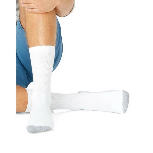 Hanes Hanes 6 Pair Cushion Crew Socks Big & Tall Shoe Size 12-14 - Hanes - Image 3