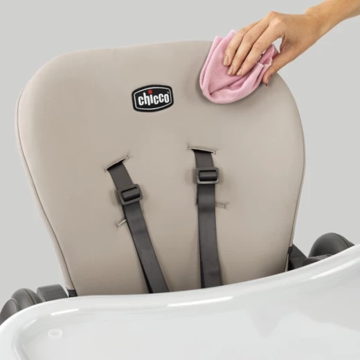 Chicco Polly Compact Fold Easy Clean Highchair, Black Color - Chicco - Image 3