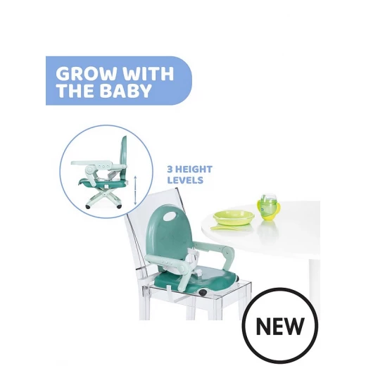 Chicco Pocket Snack Compact Highchair - Sage - Chicco - Image 2