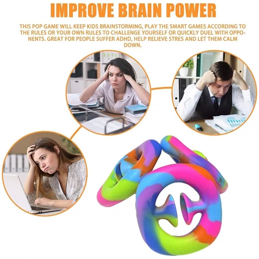 ألعاب تململ النهاش الكرة الحسية الإبداعية الملونة لينة تخفيف الإجهاد الضغط  قبضة اليد، ألوان متنوعة ، عبوة واحدة - Image 3