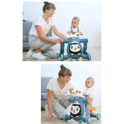 مشاية أطفال 3 في 1 بشكل بطريق متعددة الوظائف - Image 2