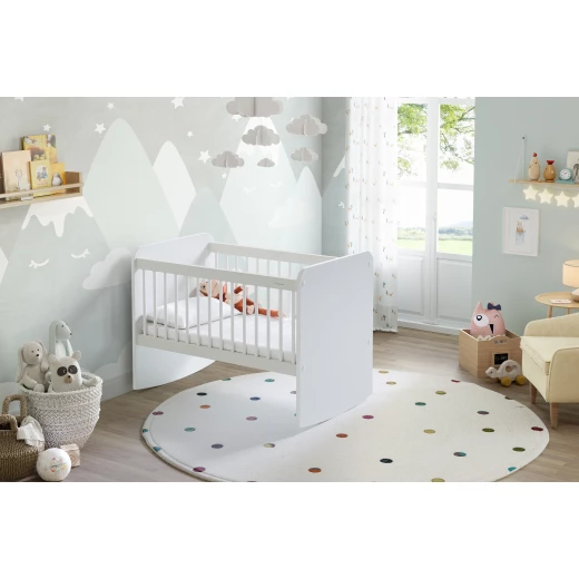 Babywhen Rocking Mini Crib White Babywhen Rocking Mini Crib White