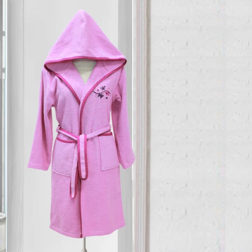Nova Kids Bath Robe Plain 3-5 yrs Pink Nova Kids Bath Robe Plain 3-5 yrs Pink