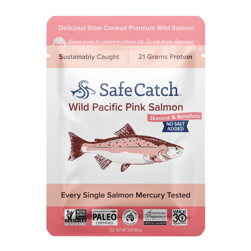 Safe Catch Wild Pacific Pink Salmon -no Salt Added-(85g) - Safe Catch