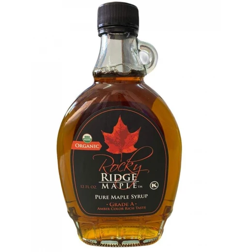 Rocky Ridge Organic Maple Syrup Amber Color Grade A ( 355ml ) Rocky Ridge Organic Maple Syrup Amber Color Grade A ( 355ml )