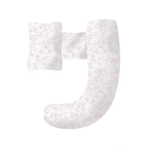 Ryco Multi-Position Pregnancy Pillow - Pink & White Ryco Multi-Position Pregnancy Pillow - Pink & White