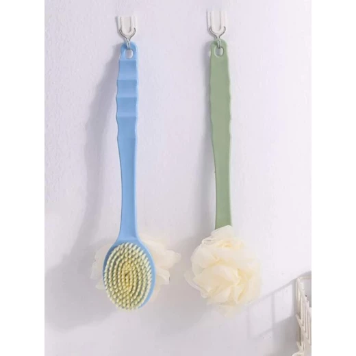 قطعة فرشاة حمام 2 في 1 لون عشوائي - Image 2