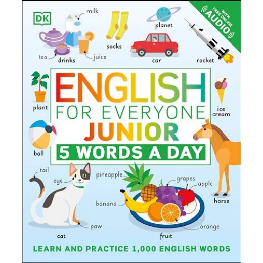 الإنجليزية للجميع الصغار - 5 كلمات في اليوم من كتب دي كي للنشر الإنجليزية للجميع الصغار - 5 كلمات في اليوم من كتب دي كي للنشر