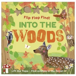 DK Books Into The Woods Toddler Board Book: Peek Through Flaps Nature Exploration for Kids
