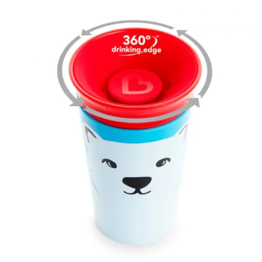 كوب للشرب ذو 360 درجة  266 مل - بتصميم الدب القطبي من منشكن - منشكن - Image 2