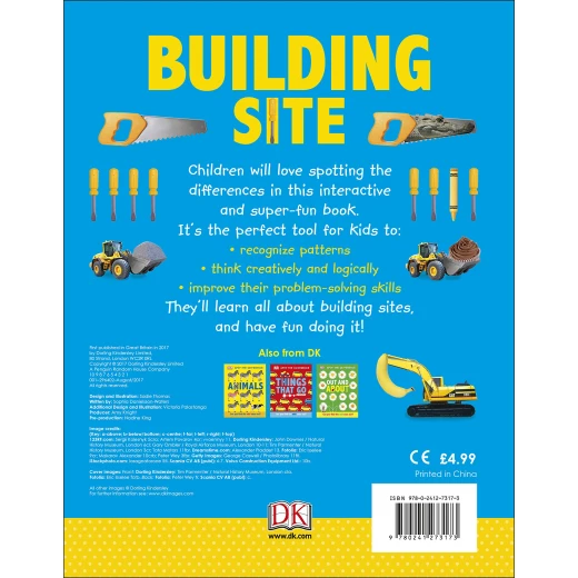 كتاب دي كيه، ابحث عن الاختلاف في موقع بناء للأطفال: نشاط تعليمي لتنمية المهارات - كتب دي كاي - Image 4