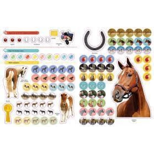 كتاب ملصقات DK Books Horses & Ponies للأطفال: متعة تعليمية وملصقات قابلة لإعادة الاستخدام - كتب دي كاي - Image 3