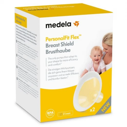 Medela PersonalFit Flex Breast Shields, 2 Pack of Small 21mm Medela PersonalFit Flex Breast Shields, 2 Pack of Small 21mm