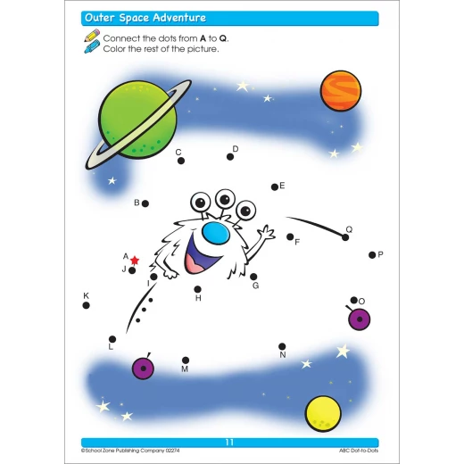 School Zone Book: ABC Dot-to-Dots Preschool Workbook - School Zone - Image 2
