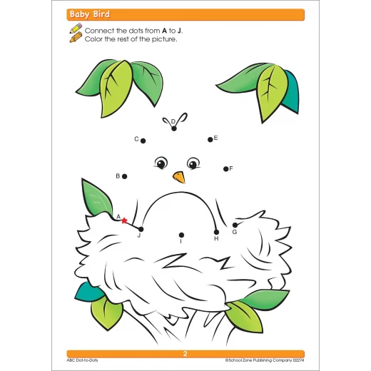 School Zone Book: ABC Dot-to-Dots Preschool Workbook - School Zone - Image 3