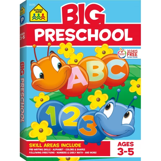 School Zone Book: Big Alphabet Preschool Workbook School Zone Book: Big Alphabet Preschool Workbook
