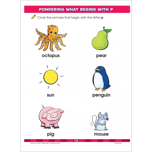 School Zone Book: Big Alphabet Preschool Workbook - School Zone - Image 2