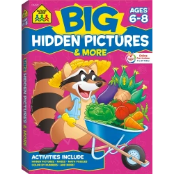 School Zone Book: Big Hidden Pictures & More Workbook