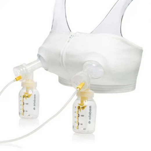Medela Easy Expression Bustier- Size Small ( White ) - Medela - Image 4