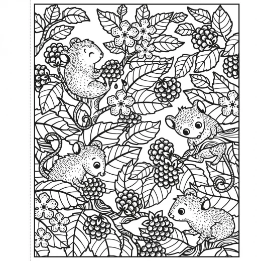 Usborne Woodland Magic Painting Book: 16 Detailed Illustrations for Creative Fun Coloring Book for Kids and Adults - Usborne - Image 3