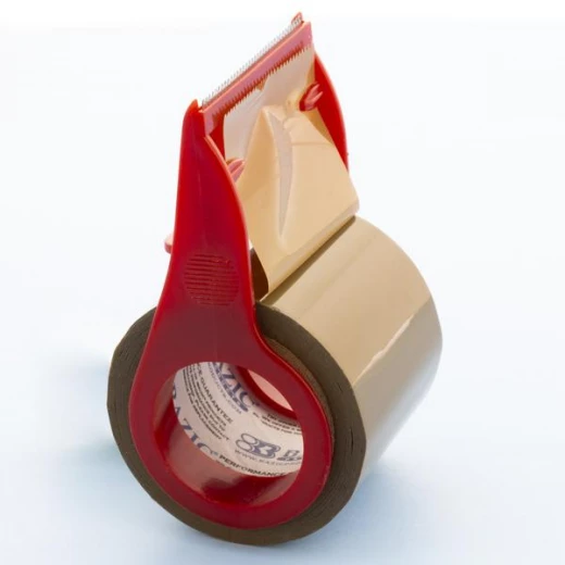 Bazic Tan Packing Tape With Dispenser - Bazic - Image 2