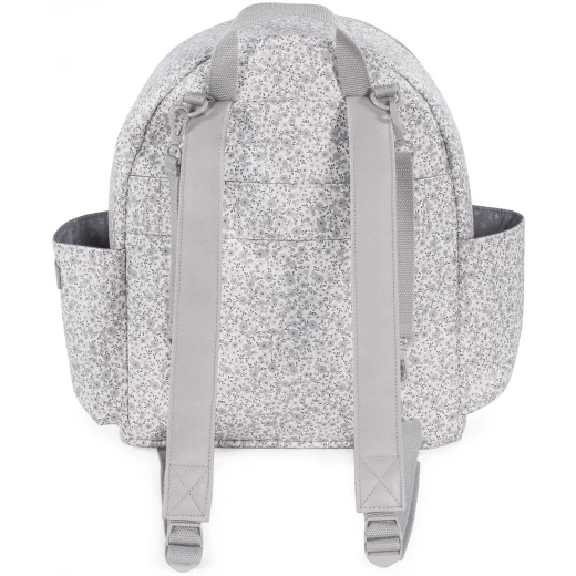Pasito A Pasito GRAY Backpack Diaper Bag Changing Mat - Flower Mellow Line 31x37x14 Cm - Pasito a Pasito - Image 4