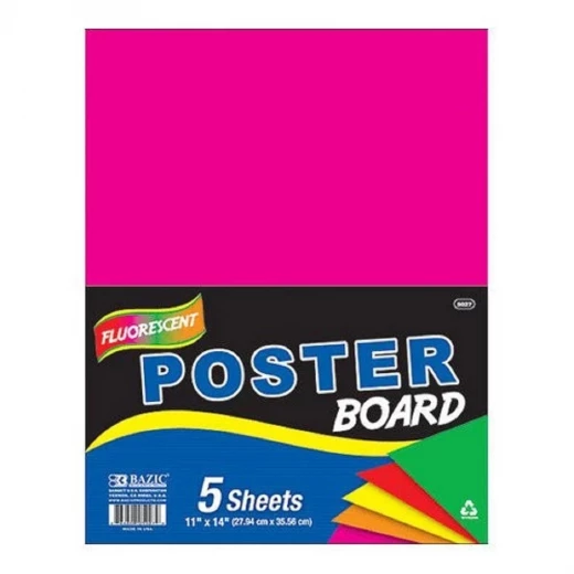 Bazic Green Poster Board, 5 Sheets - Bazic - Image 2