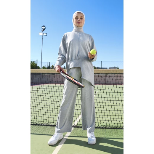 RB Women's High Low Set , Medium, Light Grey - RB - Image 6