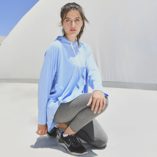 RB Women's Squat Hoodie , Free Size, Sky Blue - RB - Image 6