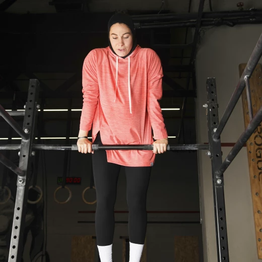 RB Women's Squat Hoodie , Free Size, Orange - RB - Image 7