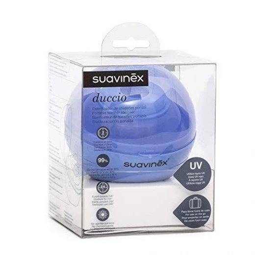 Suavinex Portable Soother Steriliser, Blue - Suavinex - Image 3