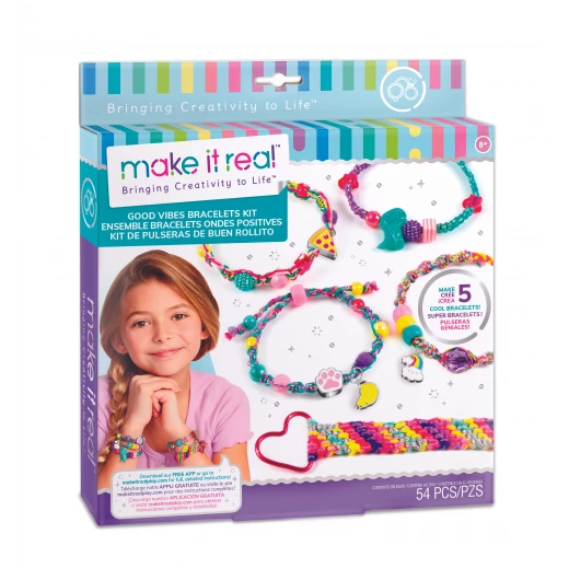 Make It Real Jewellery Making Set Good Vibes Bracelet Kit Make It Real Jewellery Making Set Good Vibes Bracelet Kit