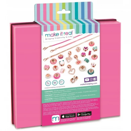 Make It Real Halo Charms Bracelets Think Pink Creative Set Jewellery - Make it real - Image 2