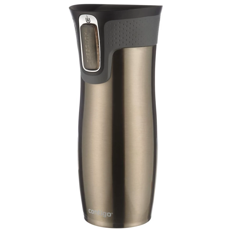 Contigo Autoseal West Loop Vacuum Insulated Stainless Steel Travel Mug 470 ml, Brown - Contigo