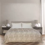 Nova Home Fleece Granite Warm & Soft Printed Flannel  Blanket, King Size, Beige Color - Nova Home