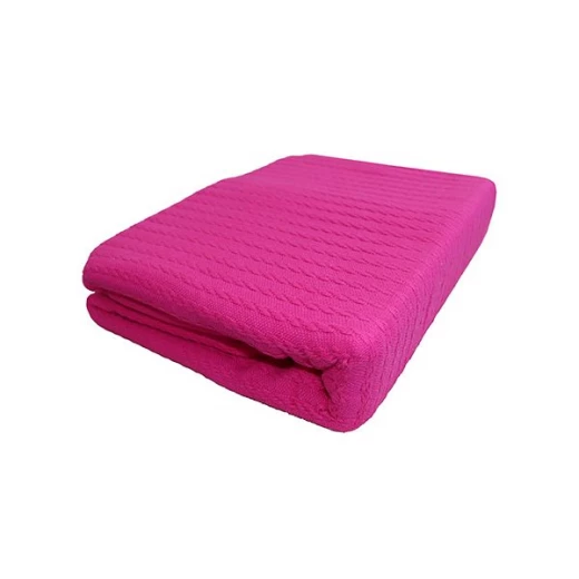 Nova home blanket 100% cotton fuchsia color twin size Nova home blanket 100% cotton fuchsia color twin size