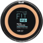 ميبيلين نيويورك بودرة فيت مي مات اند بورليس ، 128 وورم نود - Maybelline