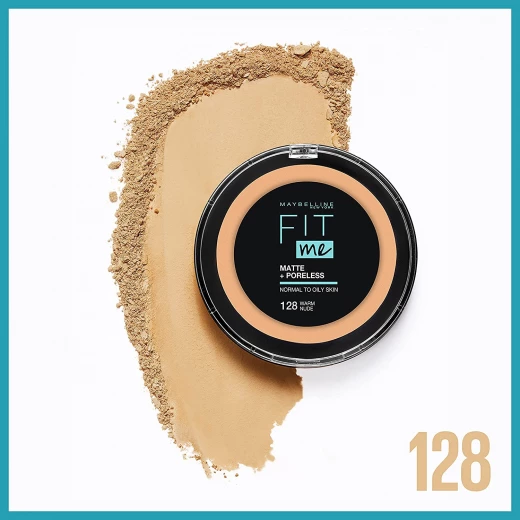 ميبيلين نيويورك بودرة فيت مي مات اند بورليس ، 128 وورم نود - Maybelline - Image 3