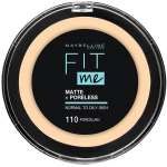 ميبيلين نيويورك بودرة فيت مي مات اند بورليس ، 110 بورسلين - Maybelline