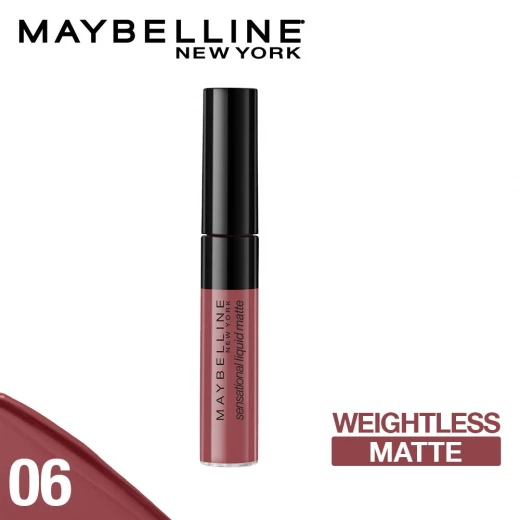 Maybelline New York- Sensational Liquid Matte Lipstick, Number 06 - Maybelline - Image 2