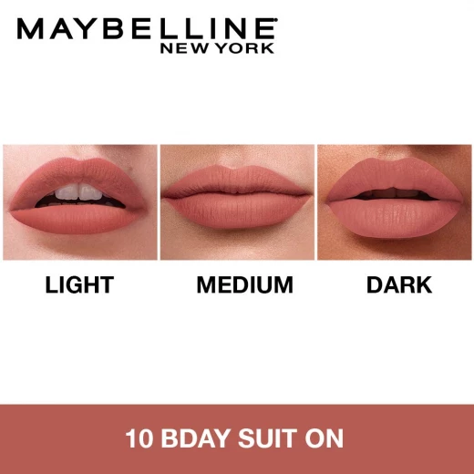 احمر شفاه غير لامع، درجة رقم 10 من مايبيلين - Maybelline - Image 2