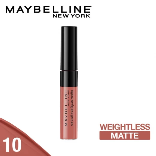 احمر شفاه غير لامع، درجة رقم 10 من مايبيلين - Maybelline - Image 3