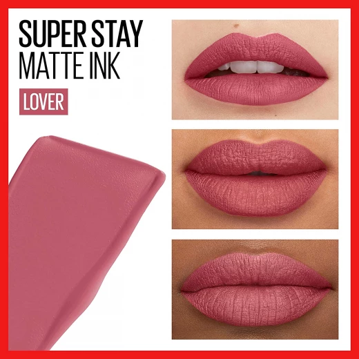 ميبيلين نيو يورك احمر شفاه روج سوبرستاي مات انك ، لون لوفر 15، غير لامع - Maybelline - Image 3