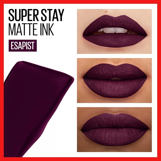 احمر شفاه سائل غير لامع، رقم 45 من مايبيلين - Maybelline - Image 4