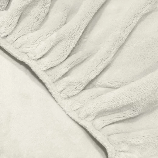 Nova home warm fit winter microfleece fitted sheet set, ivory, twin size - Nova Home - Image 7