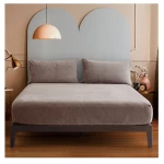 Nova home warmfit winter microfleece fitted sheet set moka king/super king - Nova Home