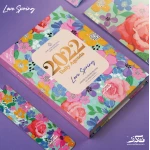 دفتر أجندة 2022  بتصميم الربيع (الورد) من مفكرة - مفكرة