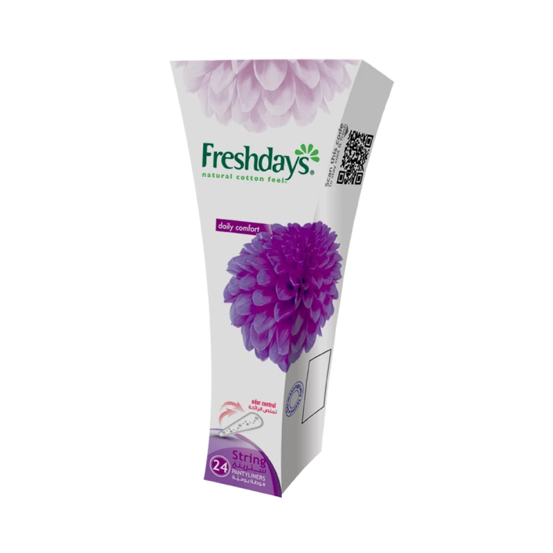 Freshdays Daily Comfort String Pantyliners,  24-Piece - Freshdays