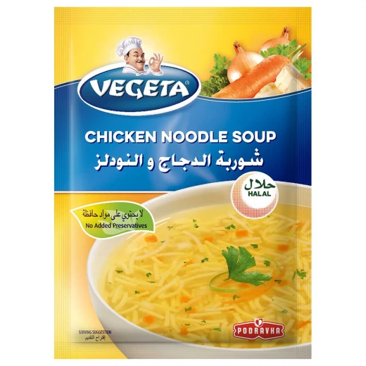 شوربة الدجاج و النودلز، 60 جرام من فيجيتا شوربة الدجاج و النودلز، 60 جرام من فيجيتا